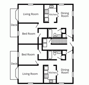 Carriage House 1st and 2nd floor plans