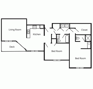 The Ridges Garden level floor plan